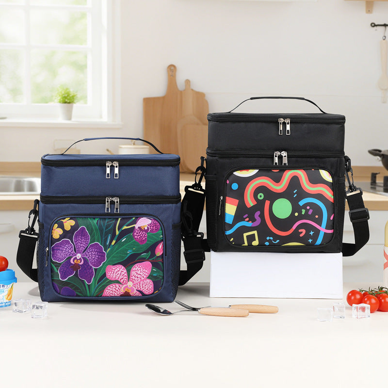 Siopsrl | Insulated picnic cooler bag with stylish floral design Siopsrl