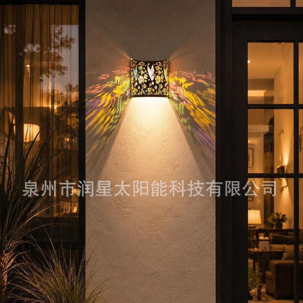Decorative Solar Garden Stake Lantern With Sunflower Projection Siopsrl