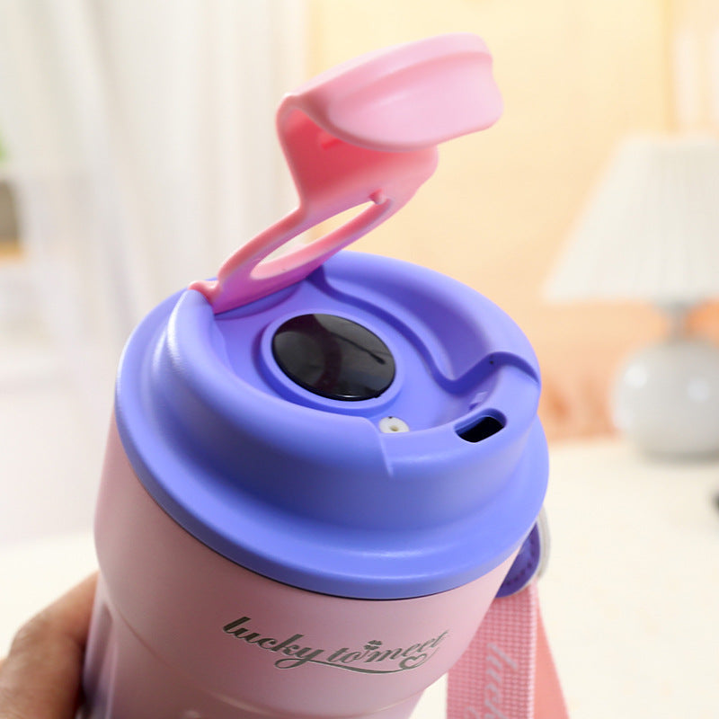 Siopsrl | Women’s insulated cup with innovative drip protection and practical carrying handle Siopsrl