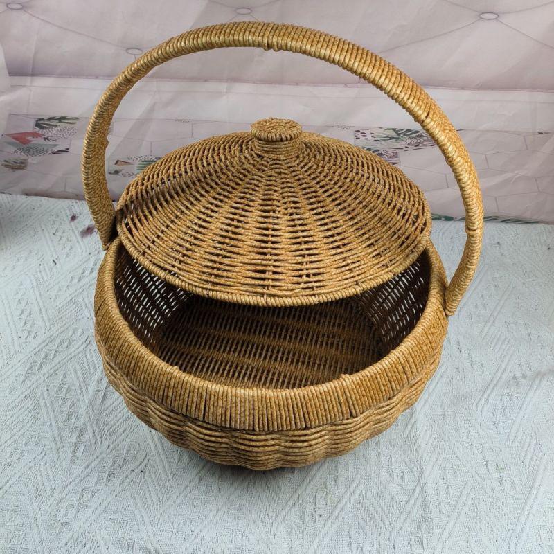 Ornamental Woven Storage Basket Siopsrl