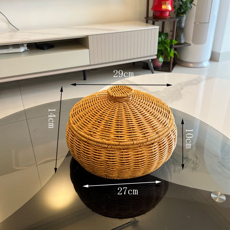 Women Handmade Basket with Lid Siopsrl