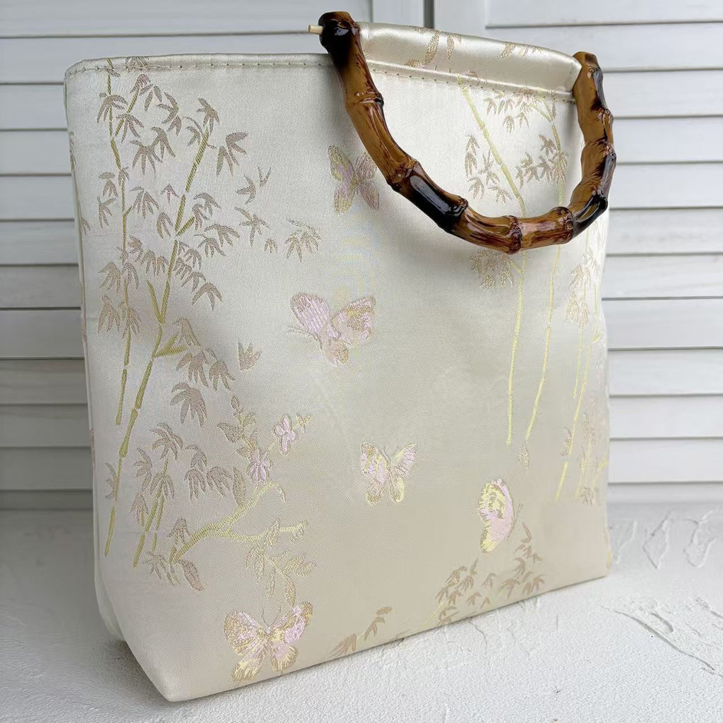 Siopsrl | High-quality cotton tote bag with bamboo handles Siopsrl