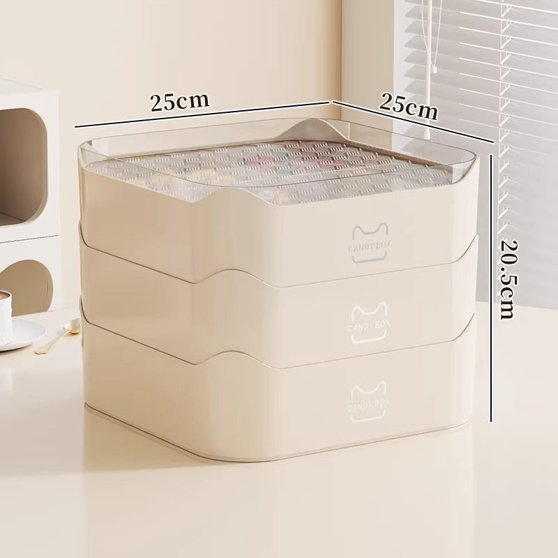 Siopsrl | Multi-Purpose Storage Organizer with Transparent Lid Siopsrl