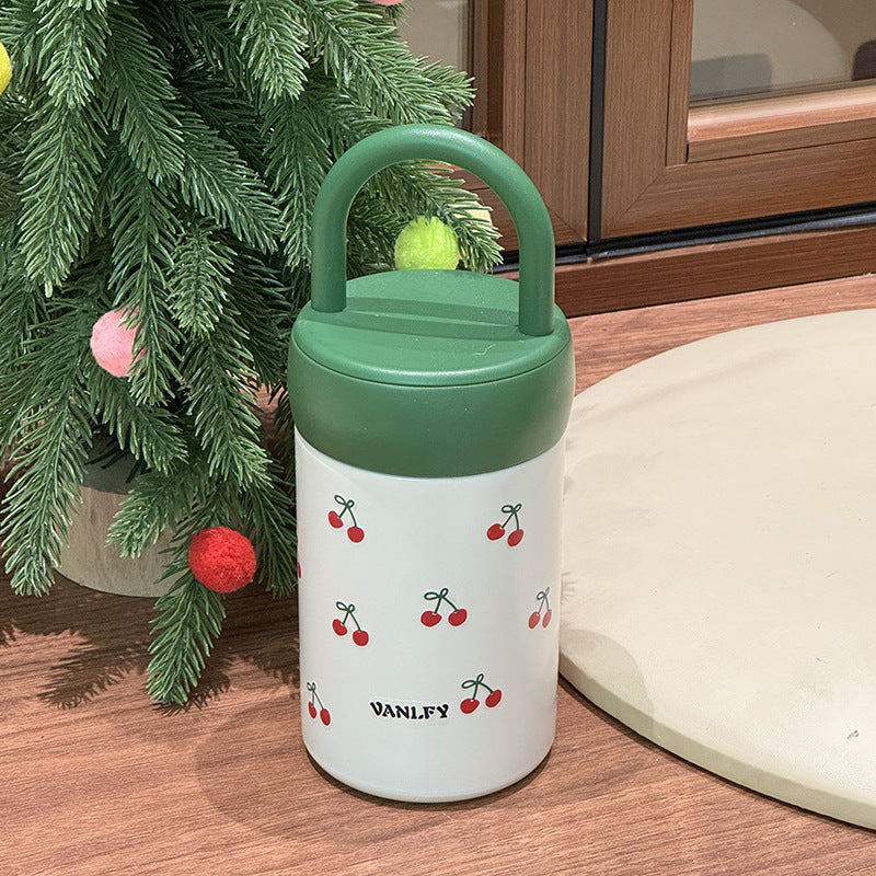 Siopsrl | Women's Insulated Drinking Cup with Fruity Cherry Design Siopsrl