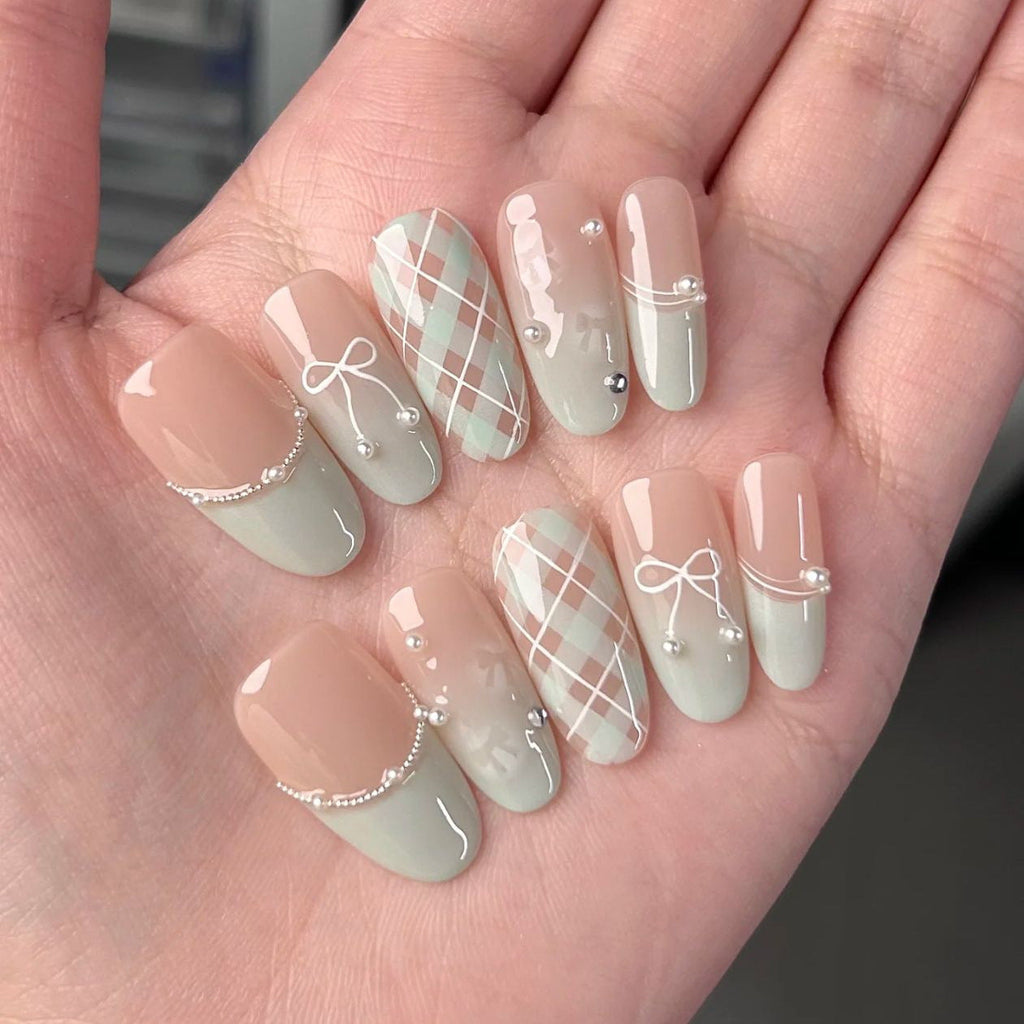 Siopsrl | Artistic Press-On Nail Set Siopsrl