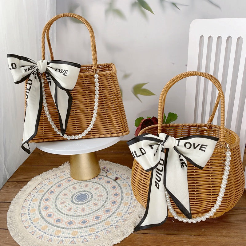 Women Diamond-shaped Handheld Basket Siopsrl