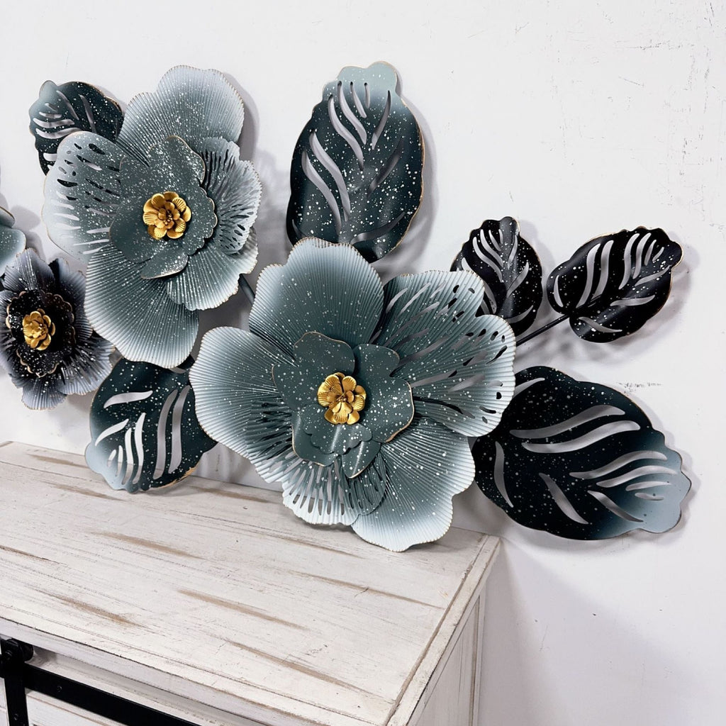 Floral Metal Wall Art Sculpture  Siopsrl1789208529