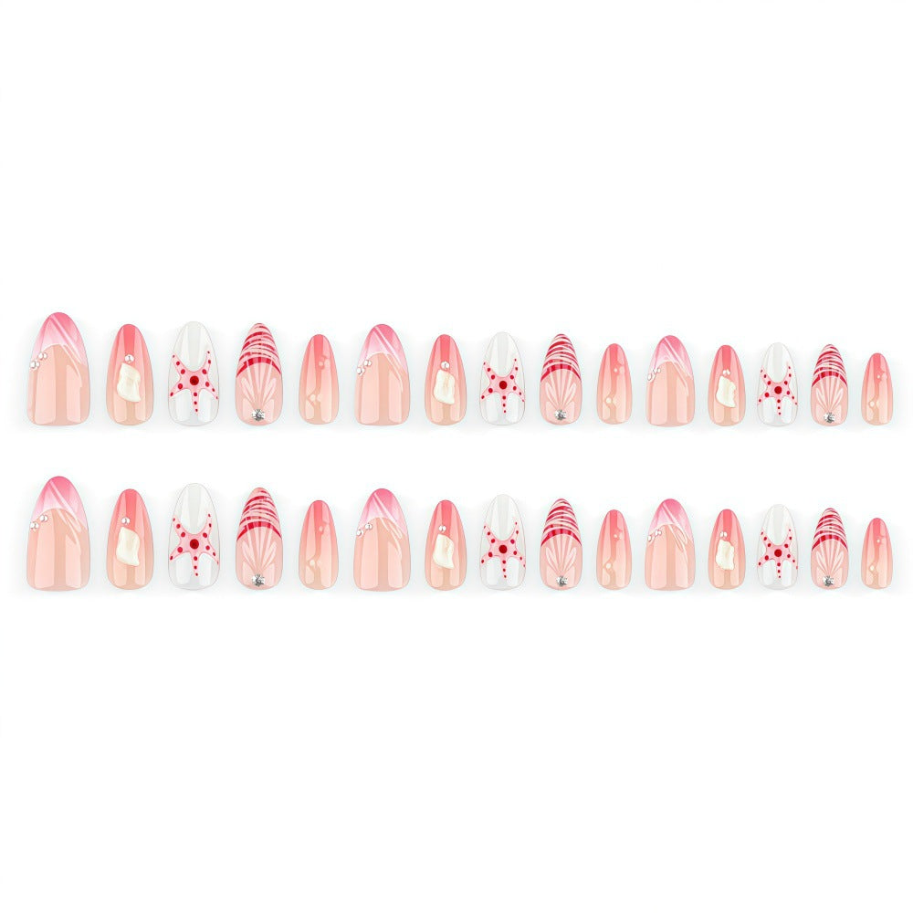 Siopsrl | Artificial nails in maritime style with starfish motifs Siopsrl