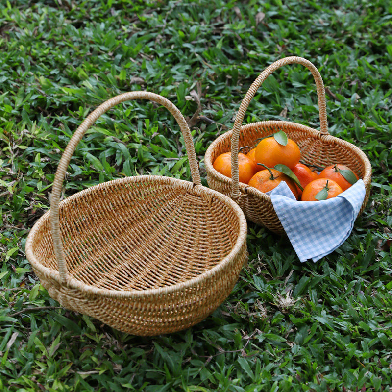Handwoven Artisan Market Basket Siopsrl