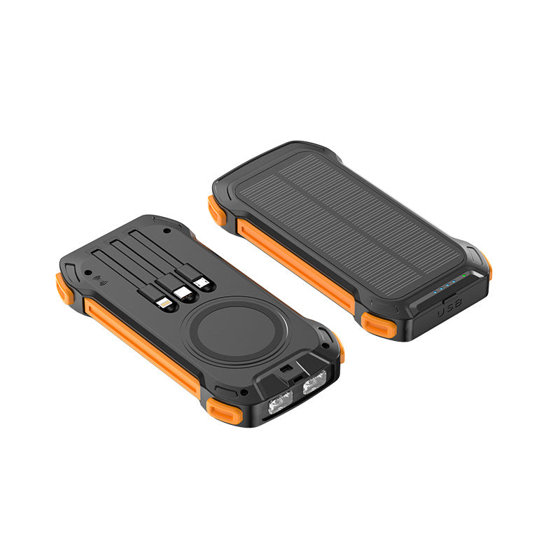 Solar power bank with multifunctional ports and LED light Siopsrl