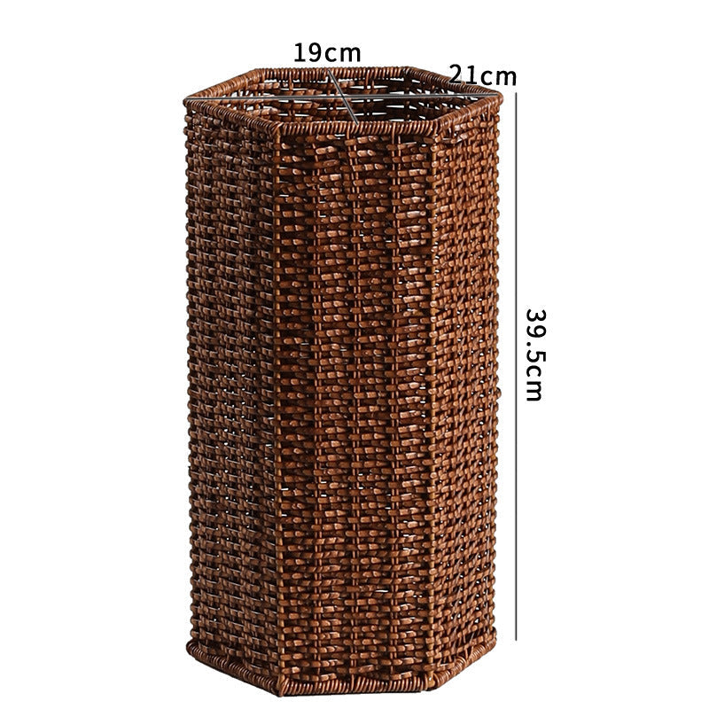 Siopsrl | Tall Decorative Wicker Waste Bin Siopsrl
