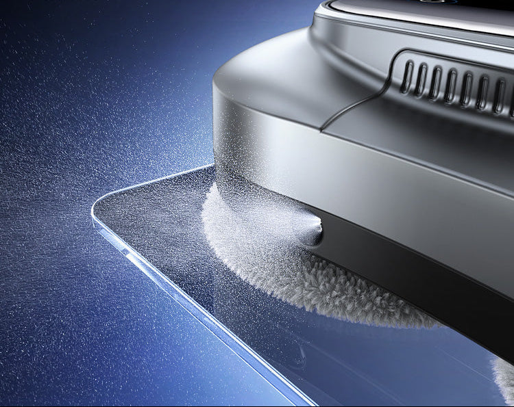 Siopsrl | Ultrasonic Mist Automatic Window Cleaning Robot with Remote Control UPS Safety and Thin Profile Siopsrl