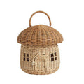 Fun Mushroom-Shaped Woven Storage Basket Siopsrl