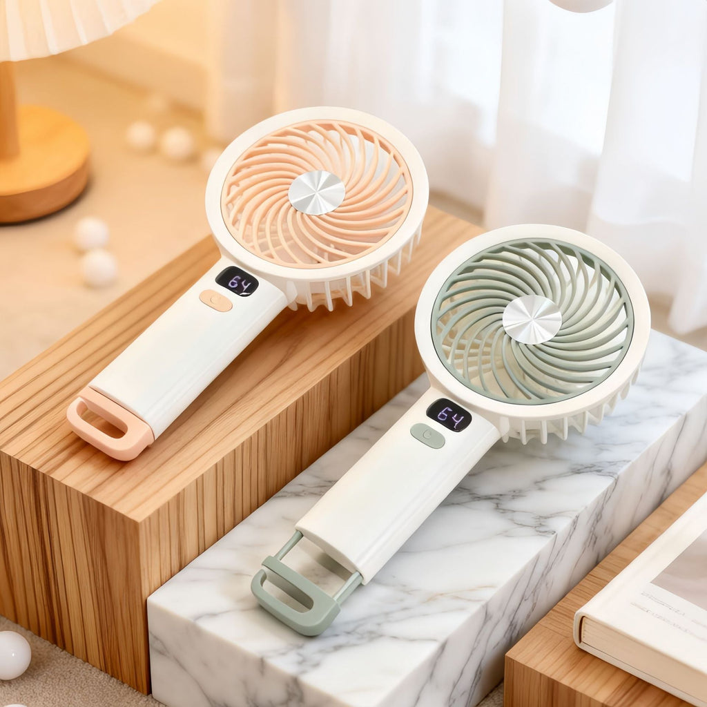 Siopsrl | Women's portable table fan with LED display Siopsrl