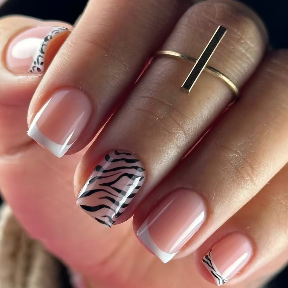 Siopsrl | Stylish Animal Print Press-On Nails Siopsrl