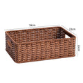Handcrafted Large Rectangular Wicker Storage Basket Siopsrl