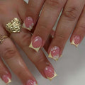 Siopsrl | French Tip Acrylic Nail Extensions Siopsrl