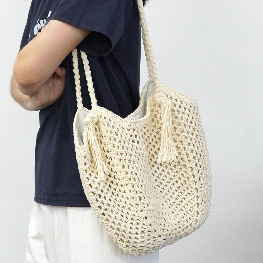 Siopsrl | Macrame Beach Bag with Fringe Details Siopsrl