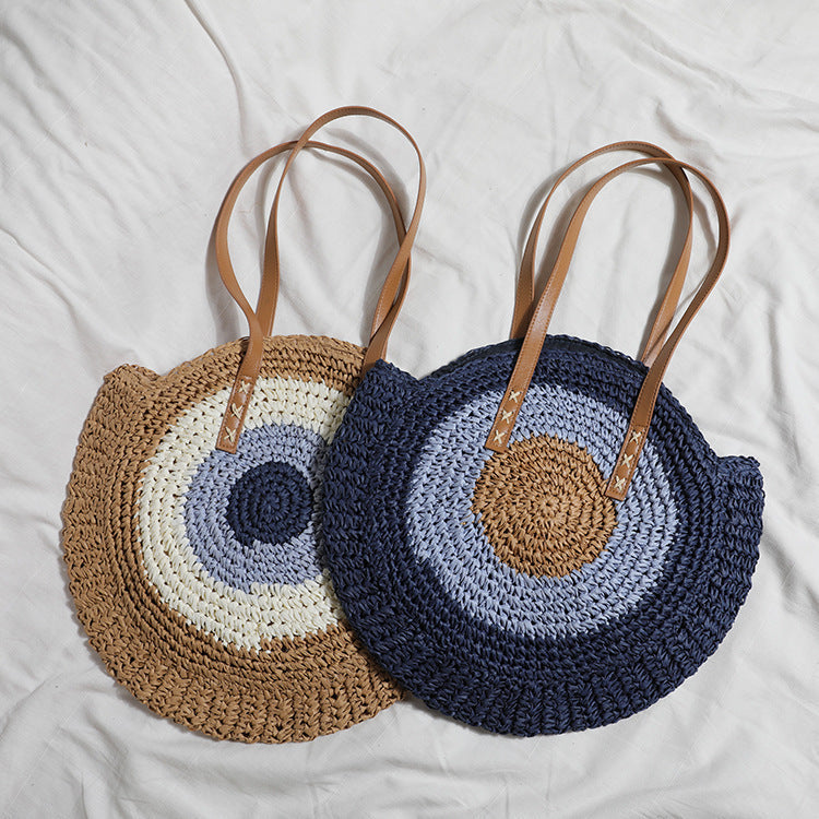 Siopsrl | Round Basket Bag with Modern Design Siopsrl