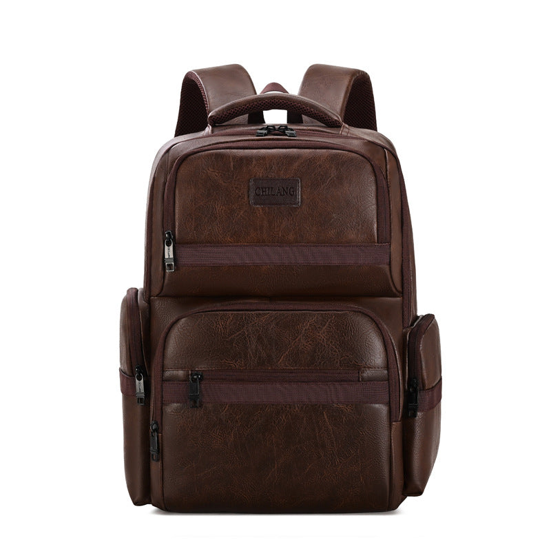 Siopsrl | Stylish Multi-Pocket Leather Backpack