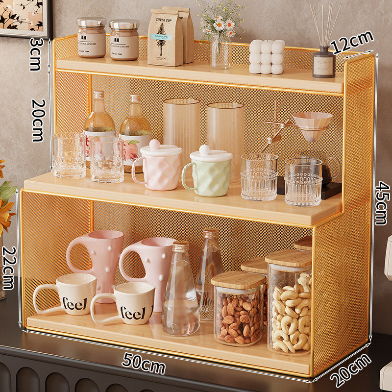 Siopsrl | Three-Tiered Metal Kitchen Storage Rack Siopsrl
