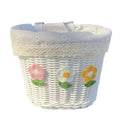 Floral Embroidered Woven Storage Basket Siopsrl