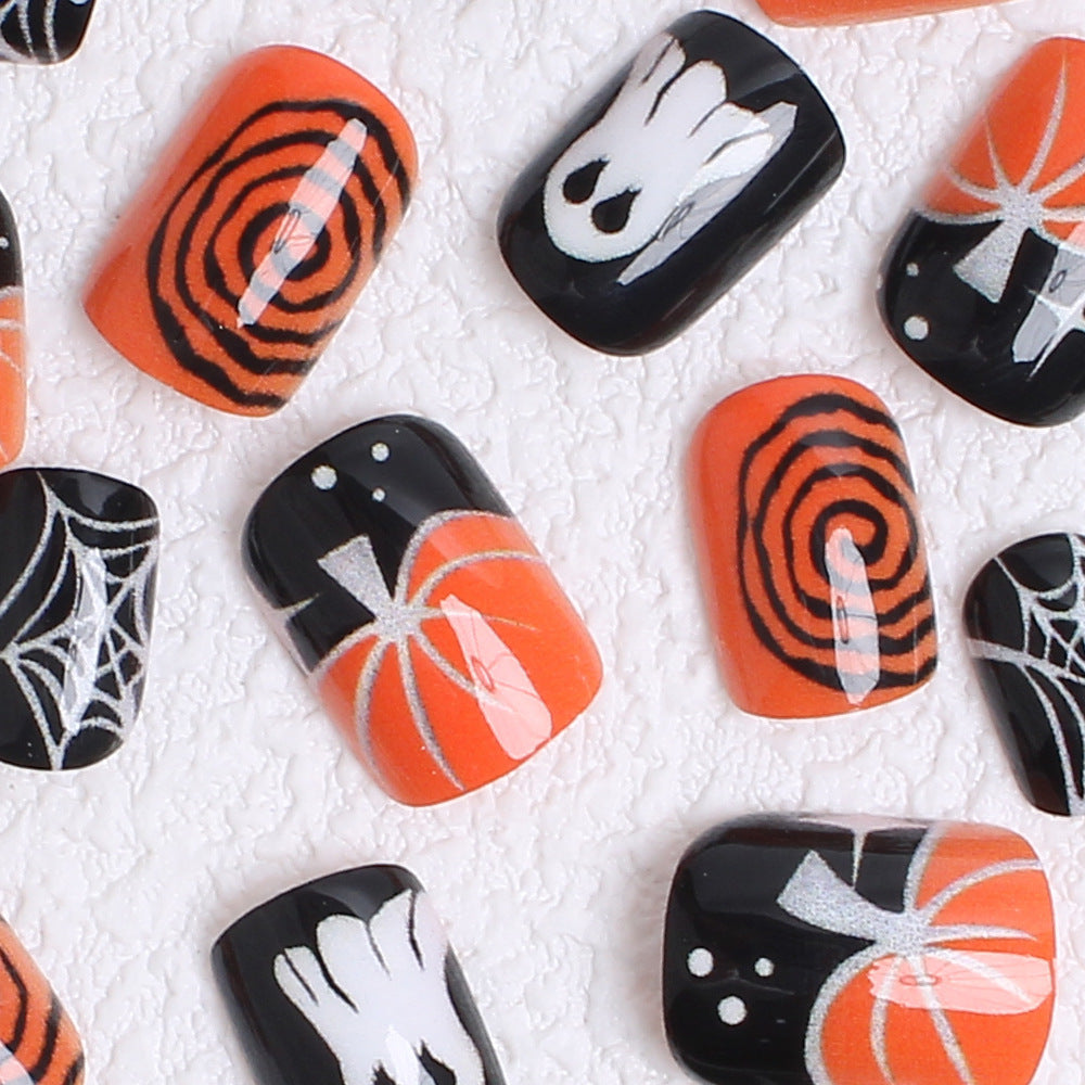 Acrylic nail set with creative Halloween designs Siopsrl