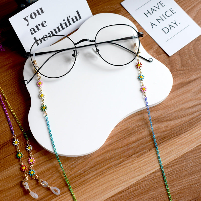 Siopsrl | Floral Patterned Eyewear Chain Siopsrl