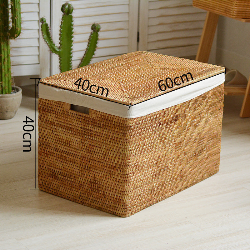 Women rectangular rattan storage basket Siopsrl
