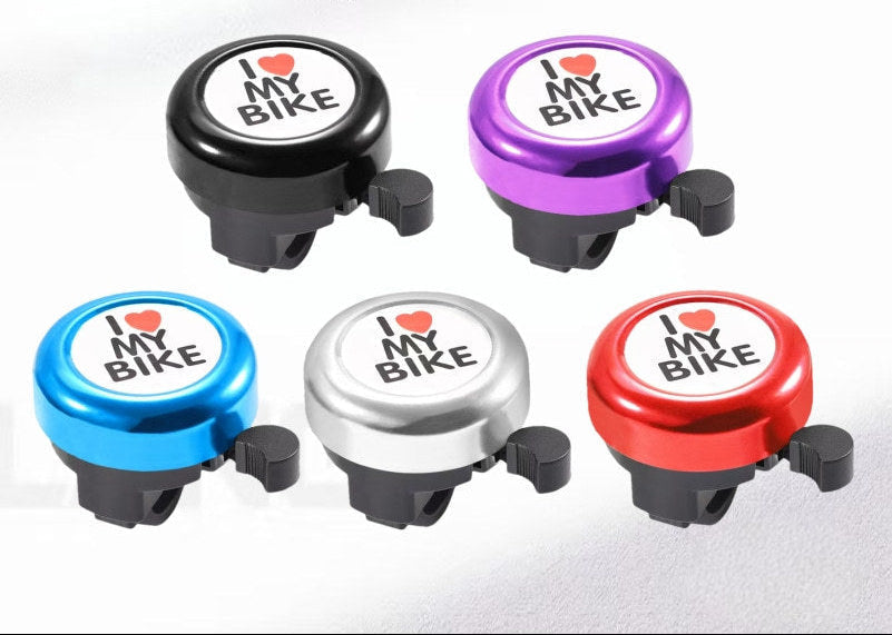 Siopsrl | compact stainless steel handlebar bell with quick-release thumb lever Siopsrl