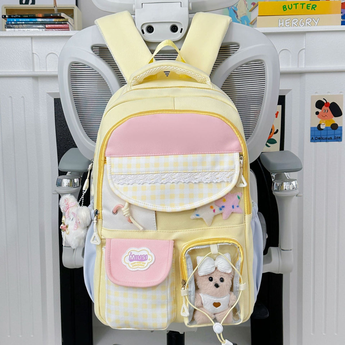 Siopsrl | Cute Animal-Themed Multi-Compartment Backpack