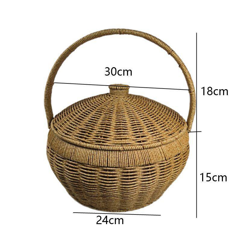 Ornamental Woven Storage Basket Siopsrl