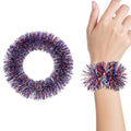 Siopsrl | Unisex nan Pompom bracelet made of metallic tinsel with elastic insert for party and cheerleading Siopsrl