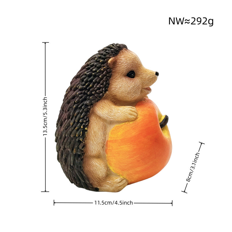 Cute hedgehog sculpture with fruit bowl Siopsrl