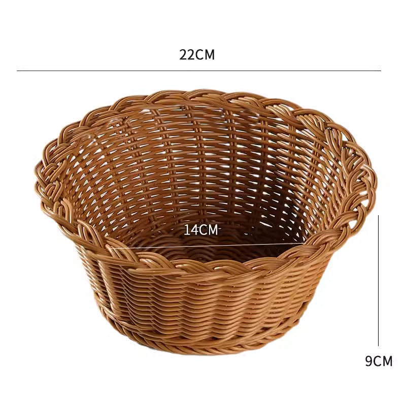 Unisex round braided storage basket Siopsrl