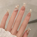 Siopsrl | Artificial nails with glamorous pearl details Siopsrl