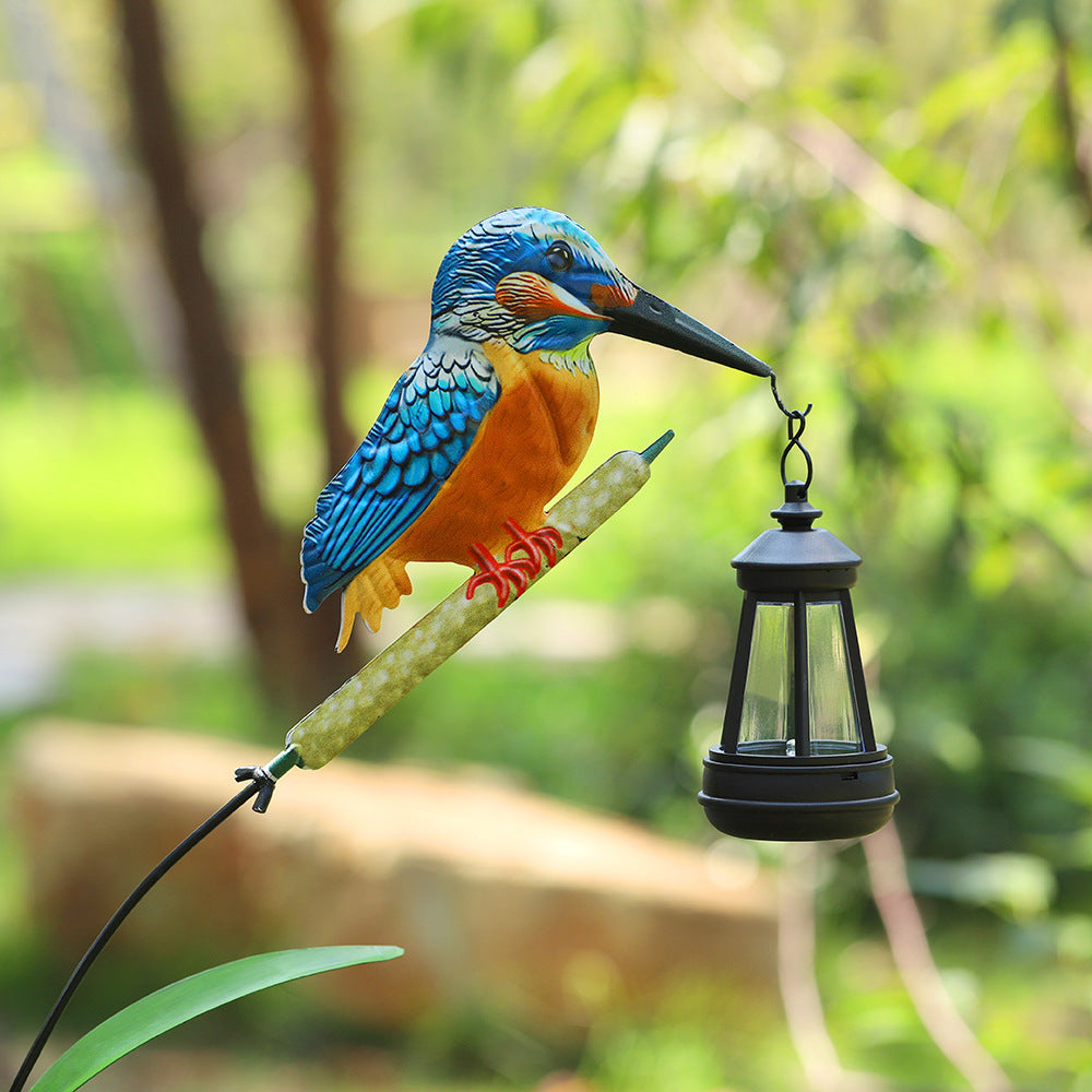 Decorative Solar Flamingo Garden Stake Lamp With Adjustable Metal Arm And Integrated LED Siopsrl