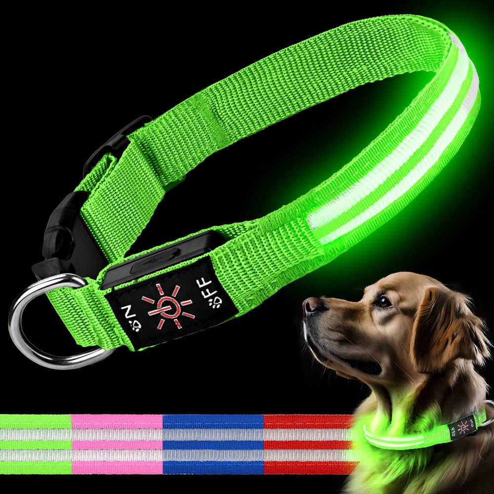 LED Rechargeable Reflective Dog Safety Collar