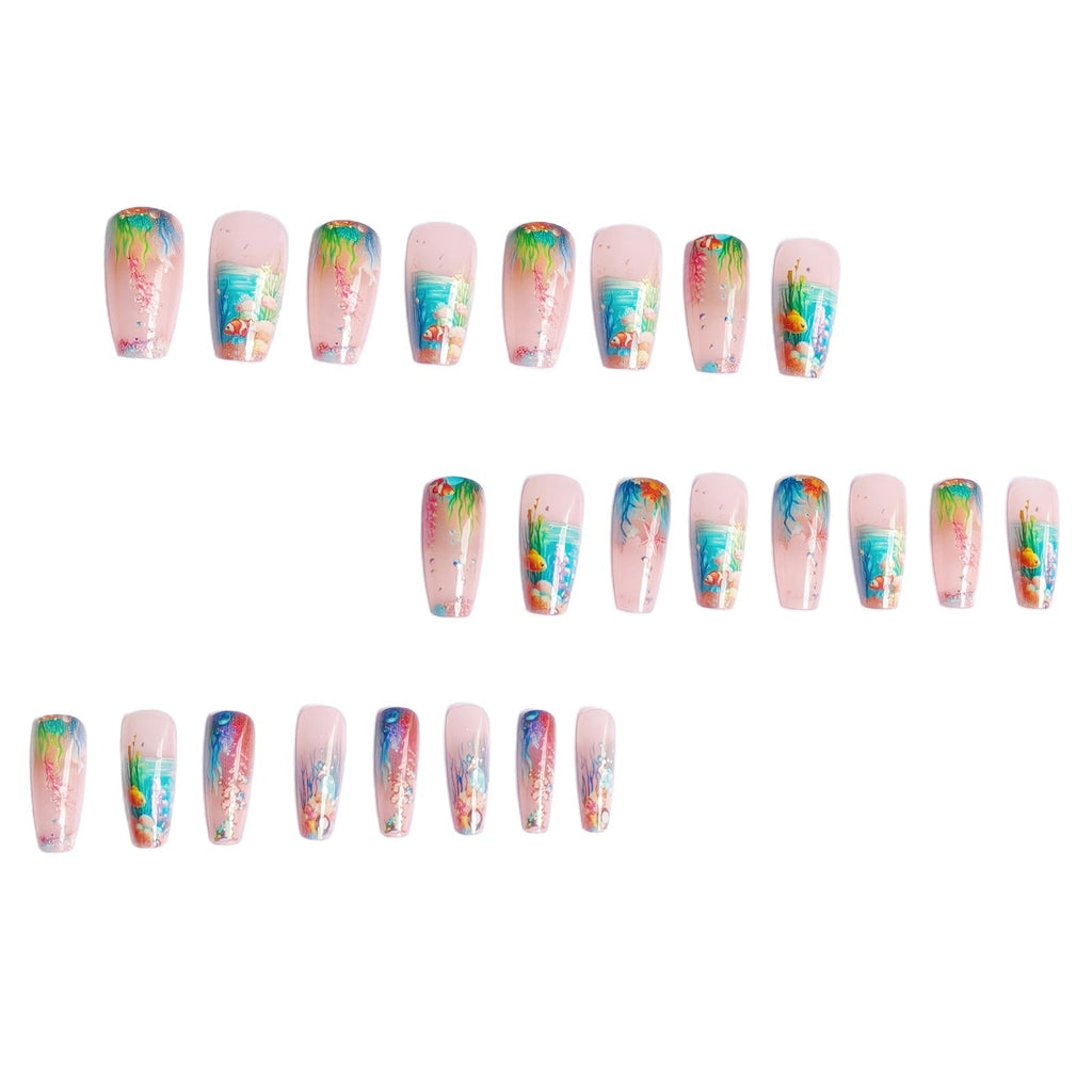 Siopsrl | Artificial nails with underwater motif Siopsrl