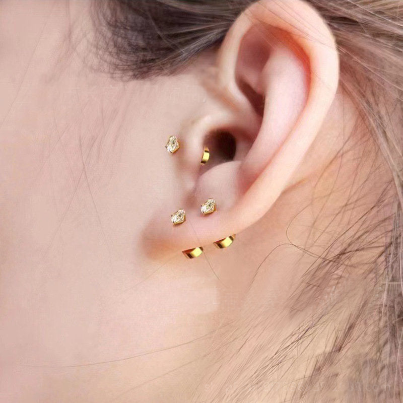 Ear studs with flat back | Siopsrl