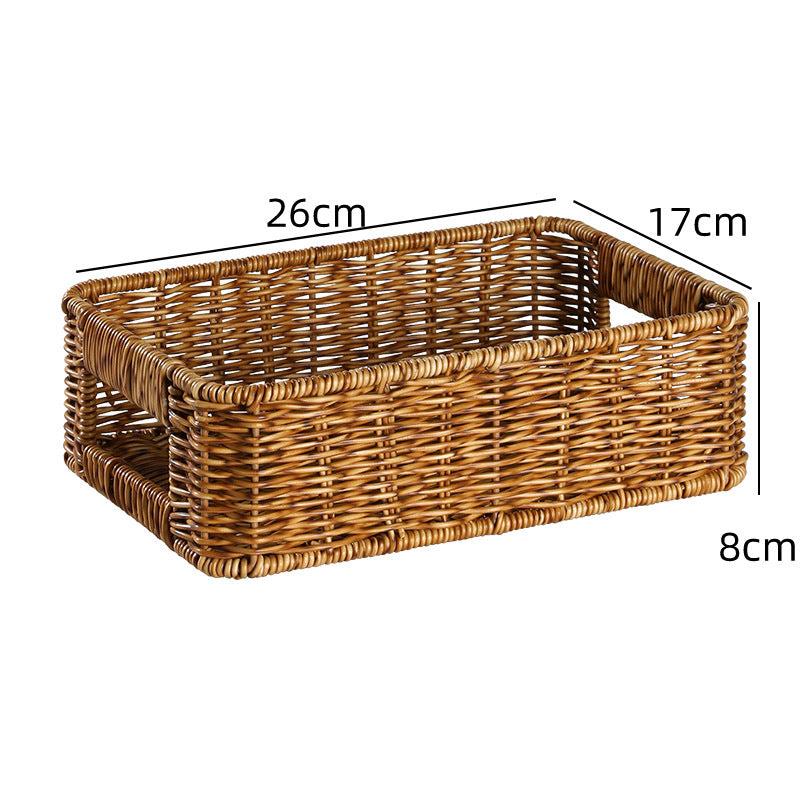 Handcrafted Rectangular Wicker Storage Bin Siopsrl