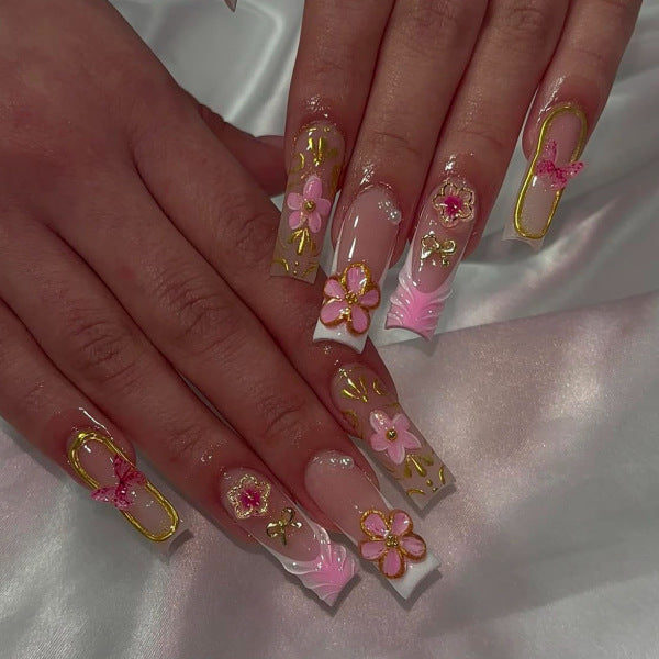 Siopsrl | Decorative Long Press-On Nail Extensions Siopsrl
