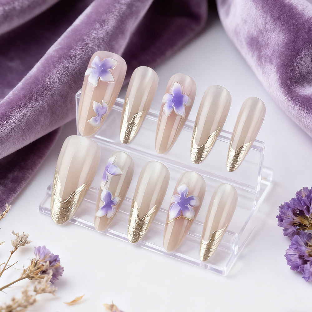 Siopsrl | Floral Design Press-On Nails Siopsrl