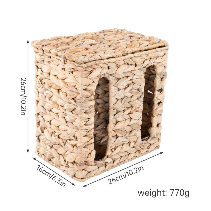 Wall-Mounted Wicker Storage Basket Siopsrl