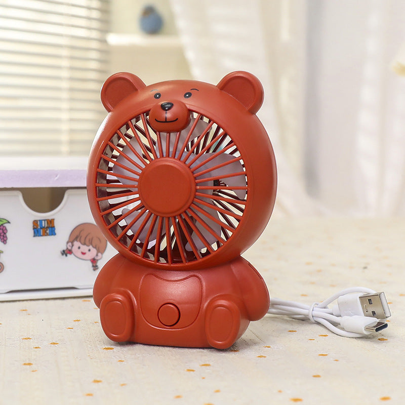 Siopsrl | Portable Usb Hand Fan in Creative Bear Design Siopsrl