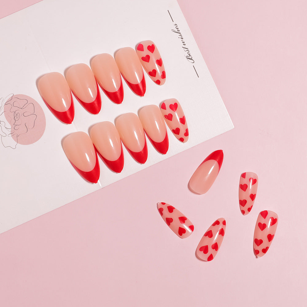 Siopsrl | Artistic Heart Designed Press-On Nail Set Siopsrl