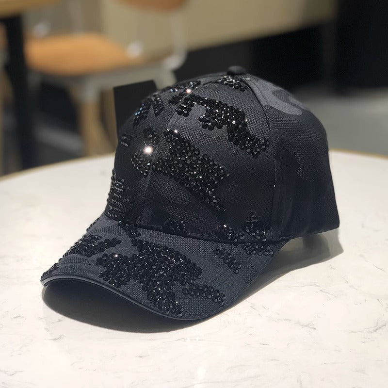 Siopsrl | Women's Embellished Sequin Baseball Cap Siopsrl