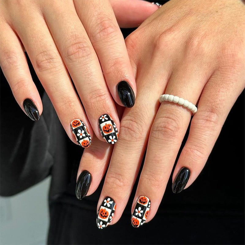 Halloween-Themed Press-On Nail Set Siopsrl