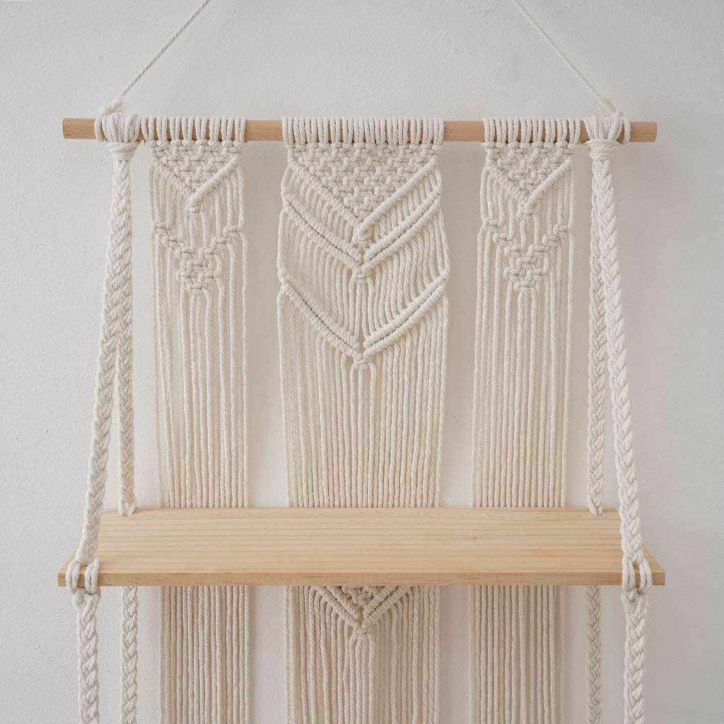 Macramé Wall Hanging Shelf Siopsrl