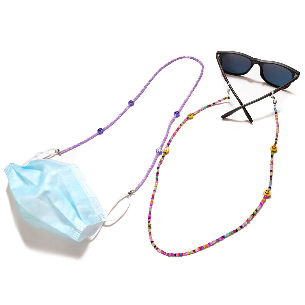 Siopsrl | Decorative Smile Beaded Eyewear Chain Siopsrl